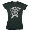 Goonies Girls Juniors T-Shirt -Skull Center of Helm Never Say Die