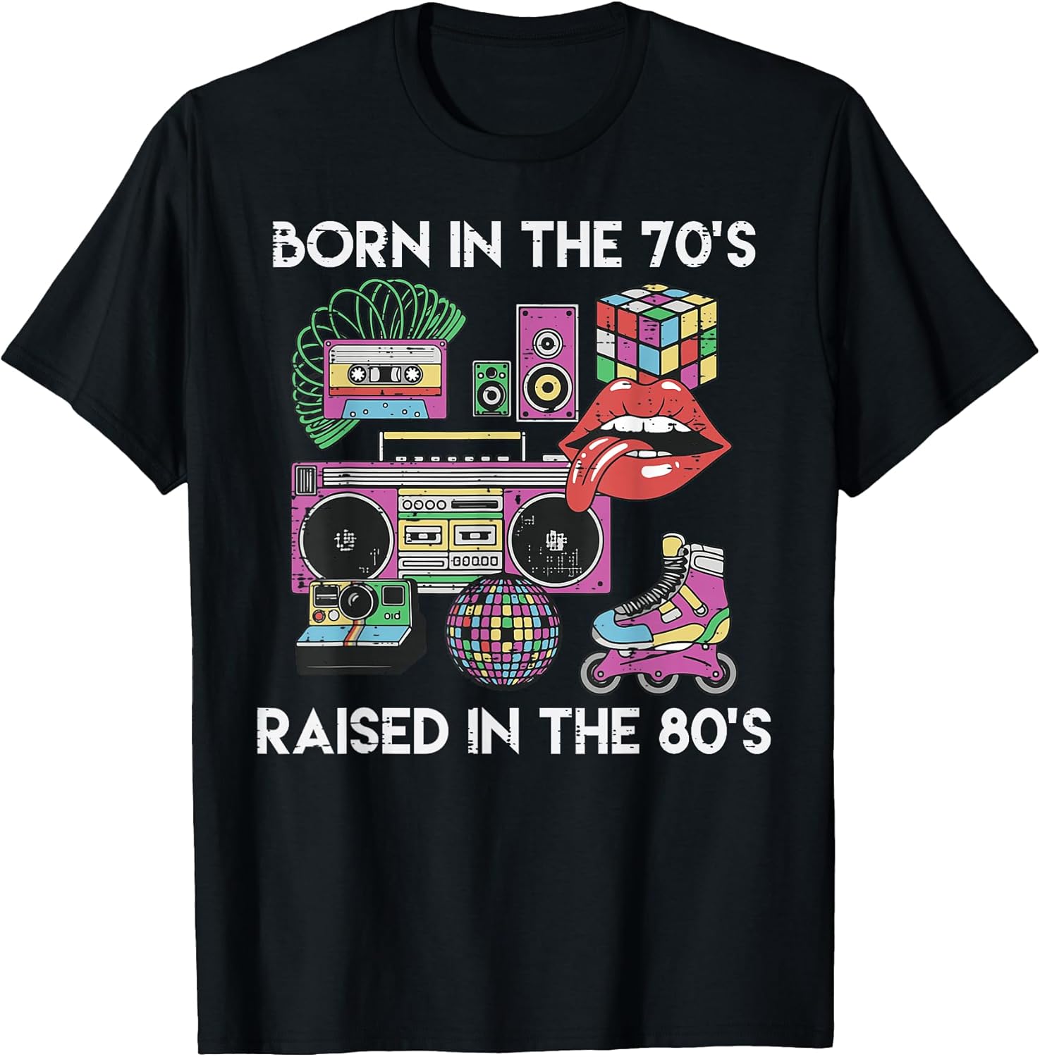 Born in 70s Raised 80s Cool Gen X Throwback Vibes Men Women T-Shirt Unisex T-shirt, Sweatshirt, Hoodie, Long Sleeve Tee