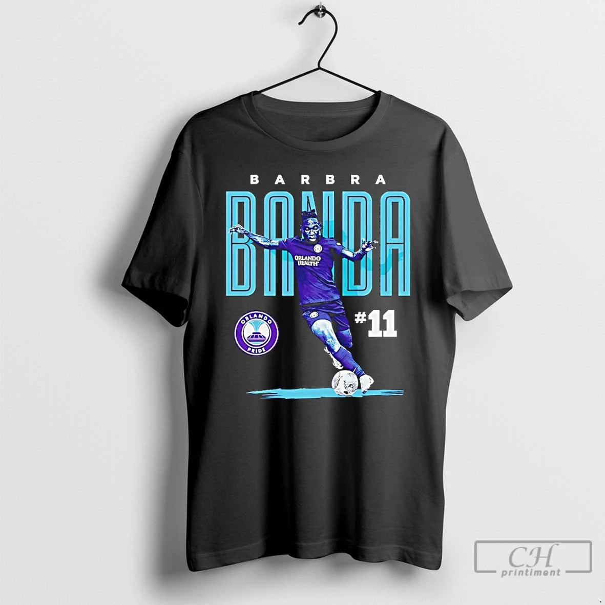 Classic Barbra Banda 11 Orlando Pride Player Bitmap Unisex T-shirt, Sweatshirt, Hoodie, Long Sleeve Tee