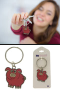 Pink Pig Charm Key Chain KEKC5132