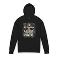Men's self-confidence and inner strength, emphasizing intuition over negativity Graphic Hoodie - Cotton Blend Long Sleeve Pullover Regular Fit | Soft & Breathable Fabric, Durable Print, Everyday Comfort, Machine Washable, inspirational and cosmic-themed