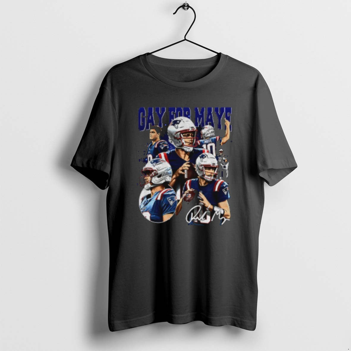 Official Drake Maye New England Patriots Football 2025 Gay For Maye Signature
