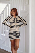 All the Feels Cardigan - Beige and Navy
