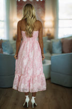 Dreamer Girl Midi Dress - Pink