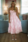 Dreamer Girl Midi Dress - Pink