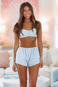 Sleep Over Bralette - Blue (FINAL SALE)