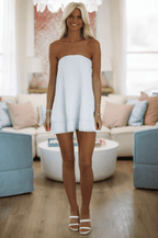 Twirl Me Mini Dress - Blue