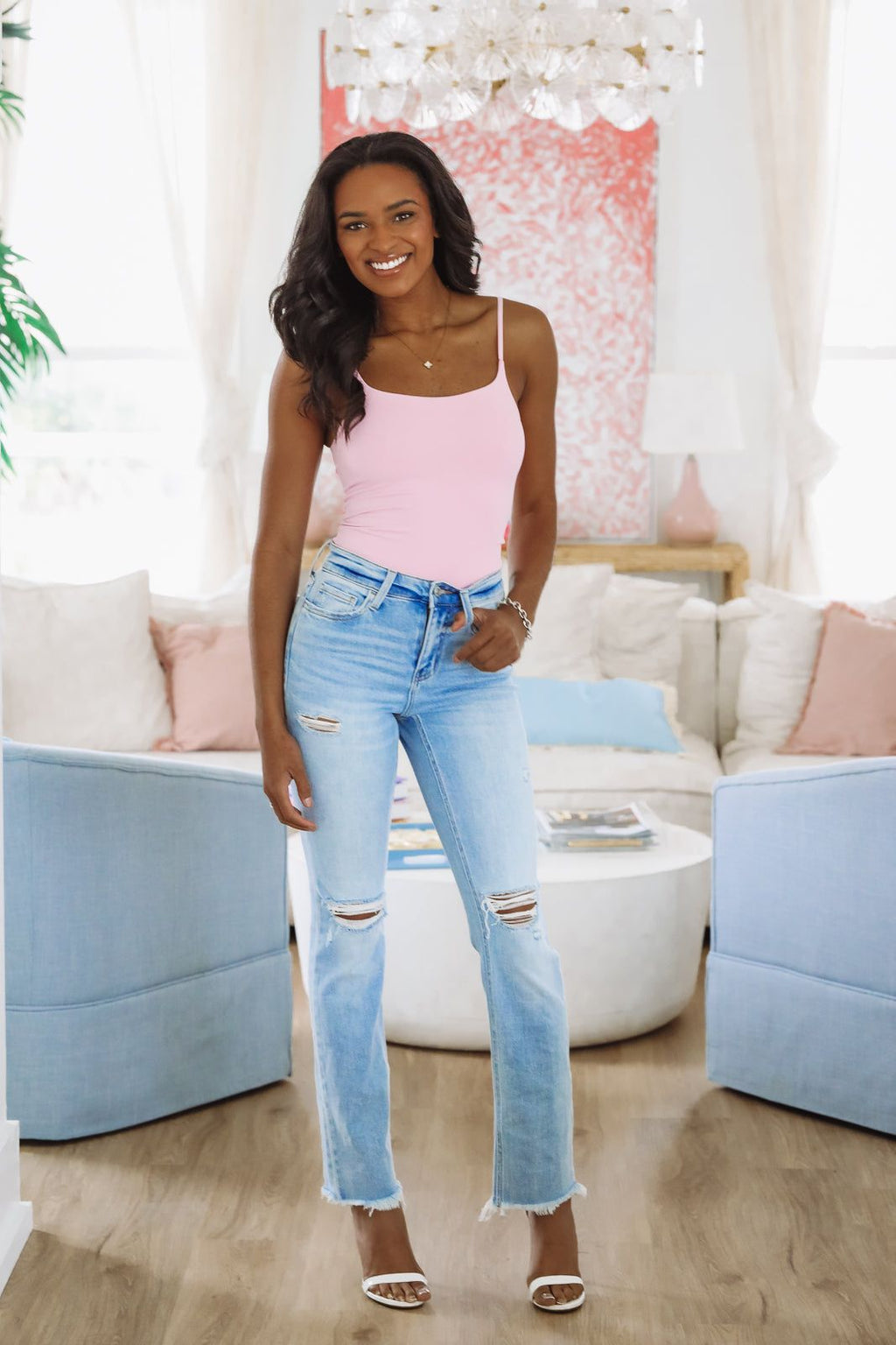 Snatched Tank Bodysuit - Lavender