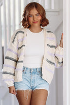 Striped Love Cardigan - Ivory