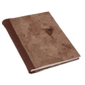 Leather Accent Recycled Paper Journal in Brown from Mexico 'Cherished Memories'
