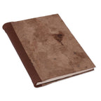 Leather Accent Recycled Paper Journal in Brown from Mexico 'Cherished Memories'