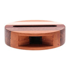 Hand Crafted Round Wood Smartphone Speaker 'Lively Sound'