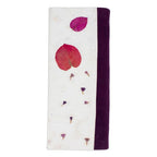 Handcrafted Leafy and Floral Purple Amate Paper Notebook 'Spring Thoughts'