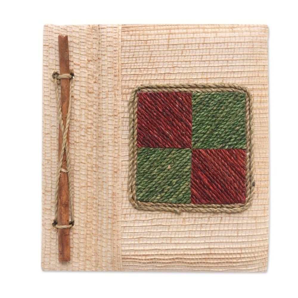 Eco-Friendly Handcrafted Natural Fiber Journal from Bali 'Chromatic Nature'
