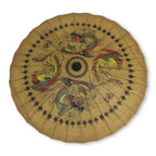 Hand Made Paper and Bamboo Parasol 'Dragons and Peacocks'