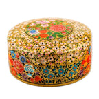 Floral Decorative Papier Mache Box from India 'Kashmir Blooms'
