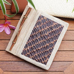 Eco-Friendly Natural Fiber Journal with Rice Straw Paper 'Brownstone'