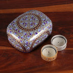 Floral Papier Mache and Wood Decorative Box Painted by Hand 'Lovely Garden'