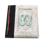 Balinese 50-page Rice Paper Journal with Natural Fiber Cover 'The Path Is Green'