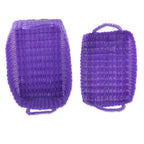 Two Recycled Handwoven Baskets in Purple from Guatemala 'Home Warmth in Regal Purple'