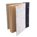 Balinese 50-page Rice Paper Journal with Natural Fiber Cover 'The Path Is Green'