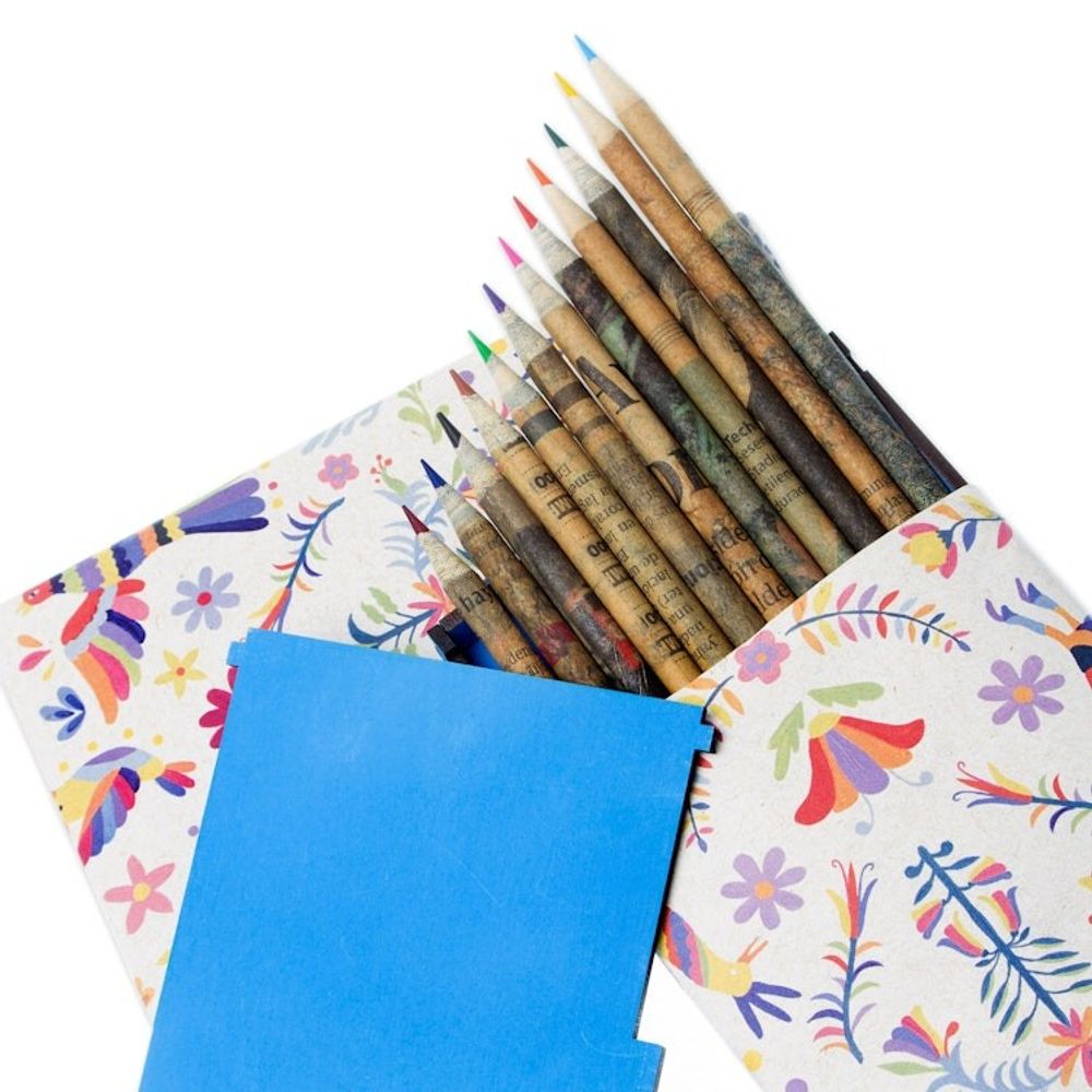Eco-Friendly Boxed Colored Pencil Set Set of 12 'Color My World'