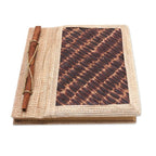 Eco-Friendly Natural Fiber Journal with Rice Straw Paper 'Brownstone'