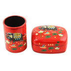 Decorative Papier Mache Elephant-Motif Box 'Tale of the River'