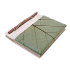 Hand-Crafted Eco-Friendly Natural Fiber Leaf-Themed Journal 'Wisdom'