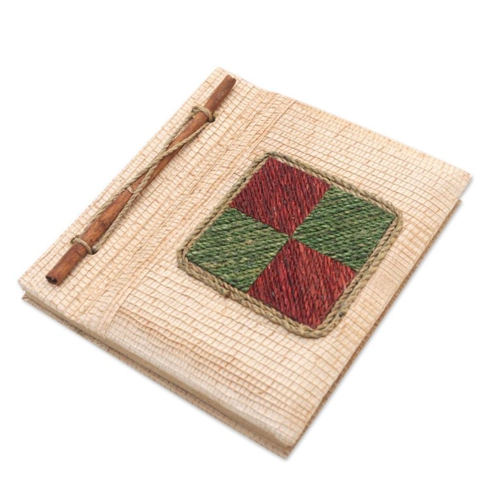 Eco-Friendly Handcrafted Natural Fiber Journal from Bali 'Chromatic Nature'