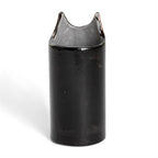 Cat-Themed Ceramic Decorative Vase Utensil and Pen Holder 'Petite Black Feline Organizer'