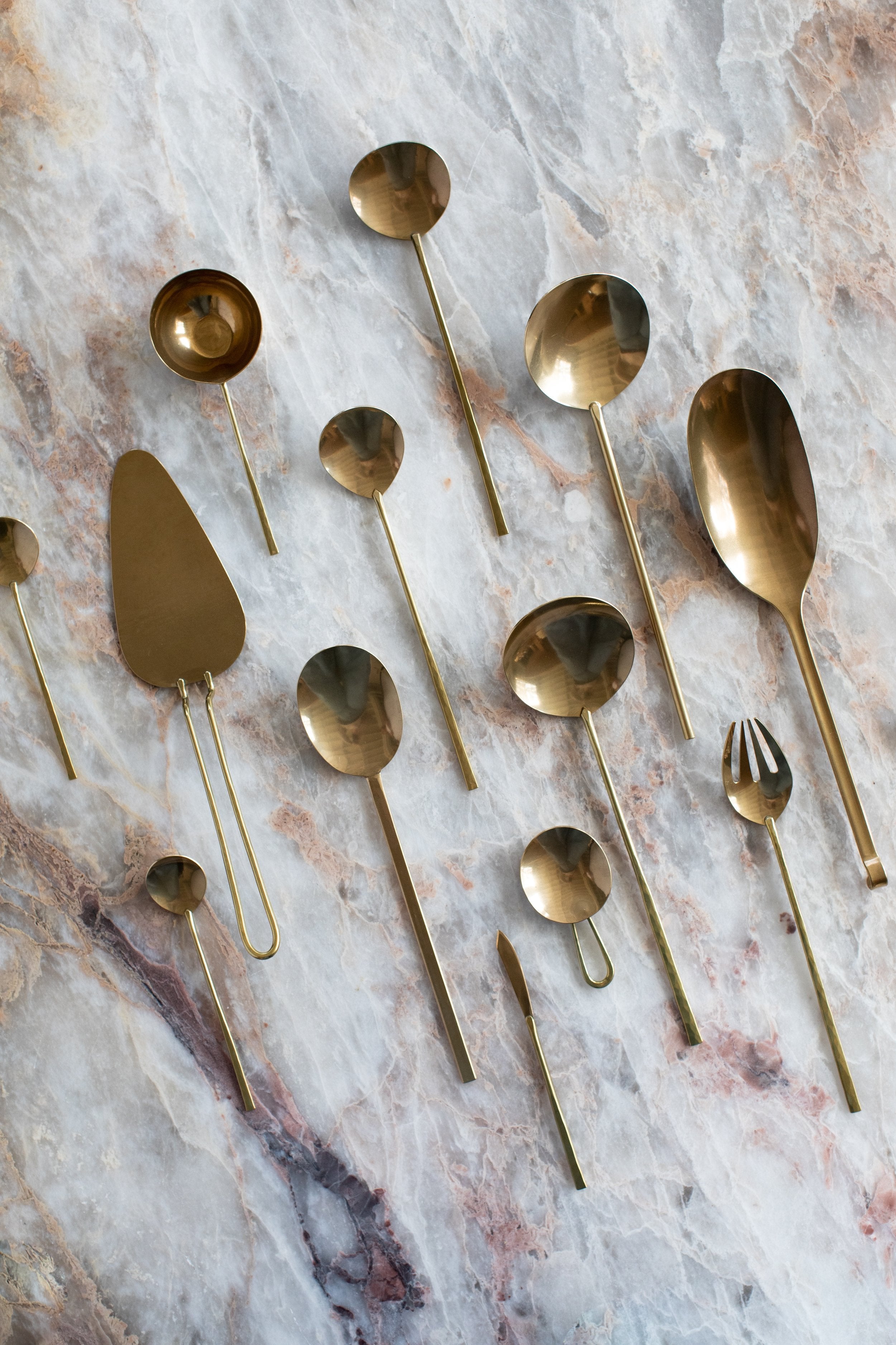 Lue Brass Serving Collection