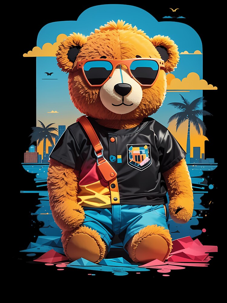 Stylish Sunglasses Teddy Bear by itqpwftnh16 Unisex T-shirt, Sweatshirt, Hoodie, Long Sleeve Tee