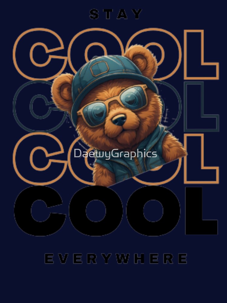 Stylish Cool Bear by DaewyGraphics Unisex T-shirt, Sweatshirt, Hoodie, Long Sleeve Tee