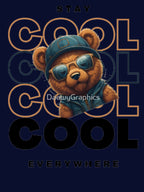 Stylish Cool Bear by DaewyGraphics Unisex T-shirt, Sweatshirt, Hoodie, Long Sleeve Tee