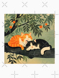 Vintage Japan art cute orange cat by AngelinaBezm Unisex T-shirt, Sweatshirt, Hoodie, Long Sleeve Tee