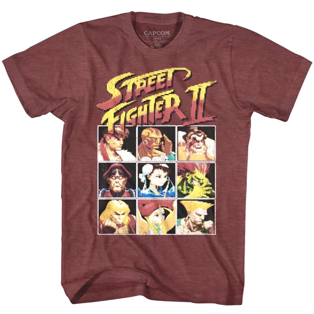 Street Fighter 2 Player Select Screen 8Bit Pixel Men's T Shirt Gamer Ryu Capcom Unisex T-shirt, Sweatshirt, Hoodie, Long Sleeve Tee
