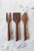 Walnut Cheese Knife Set
